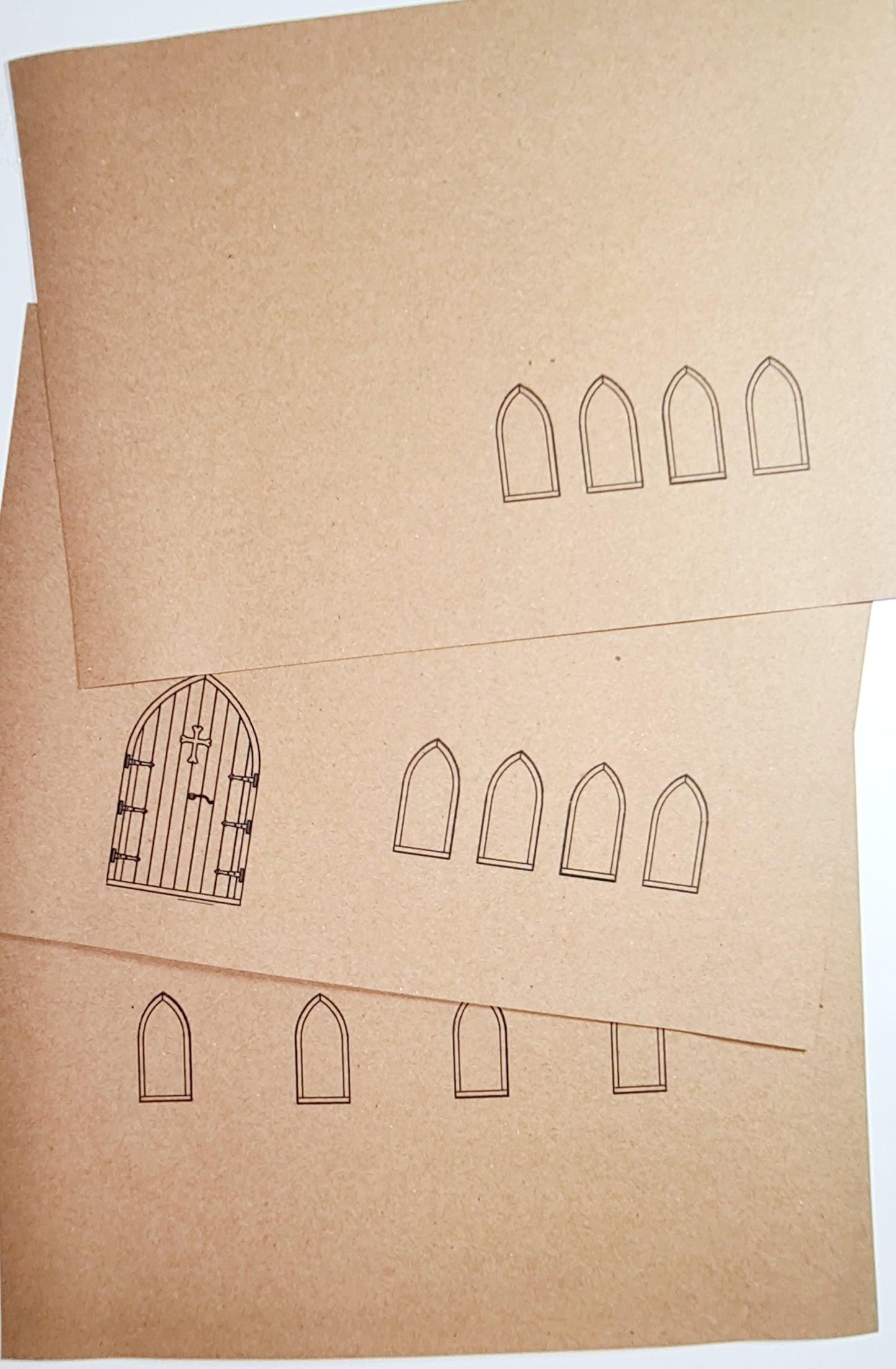 Make your Own Kraft Card Church