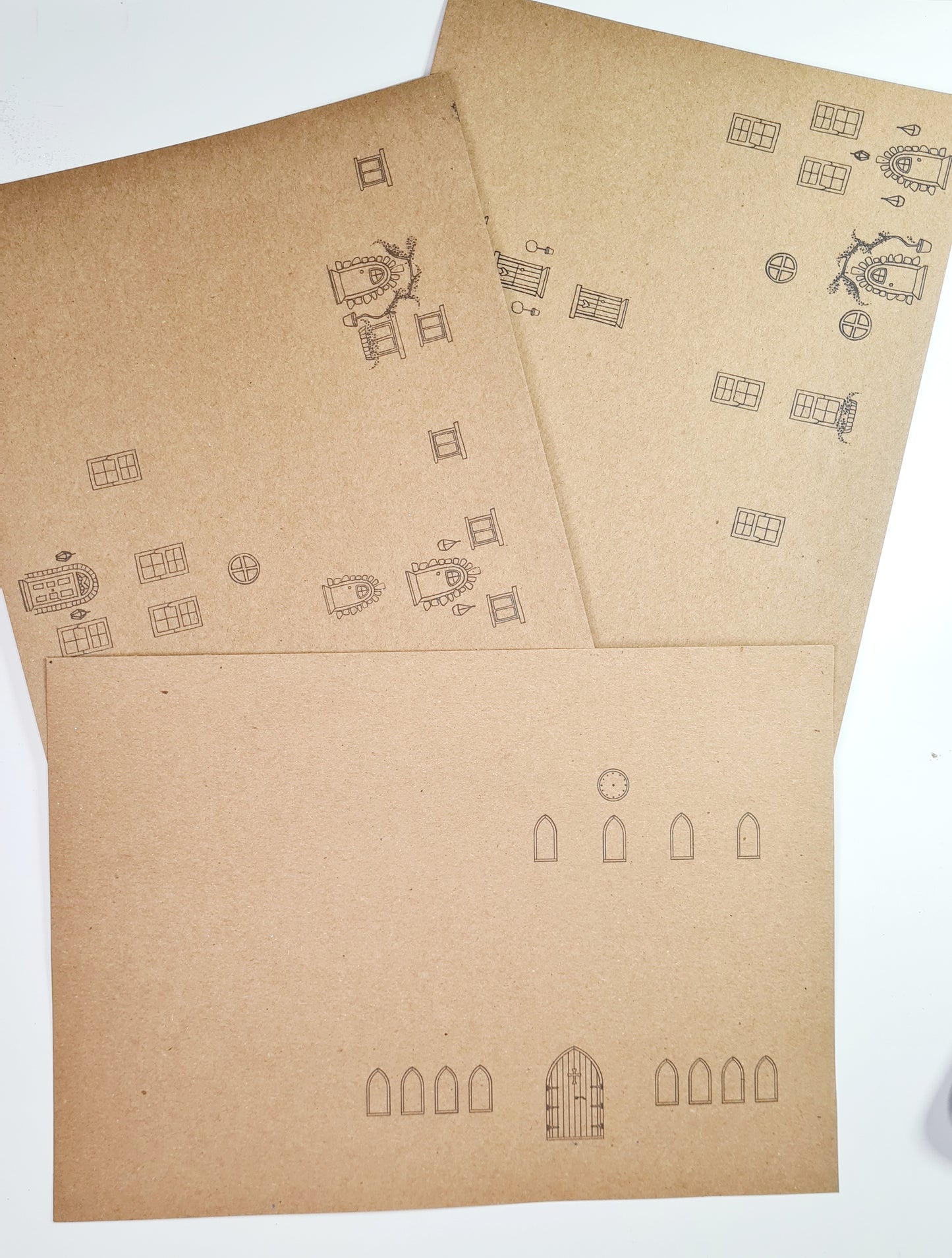 Build your own 3D Village- Kraft Card