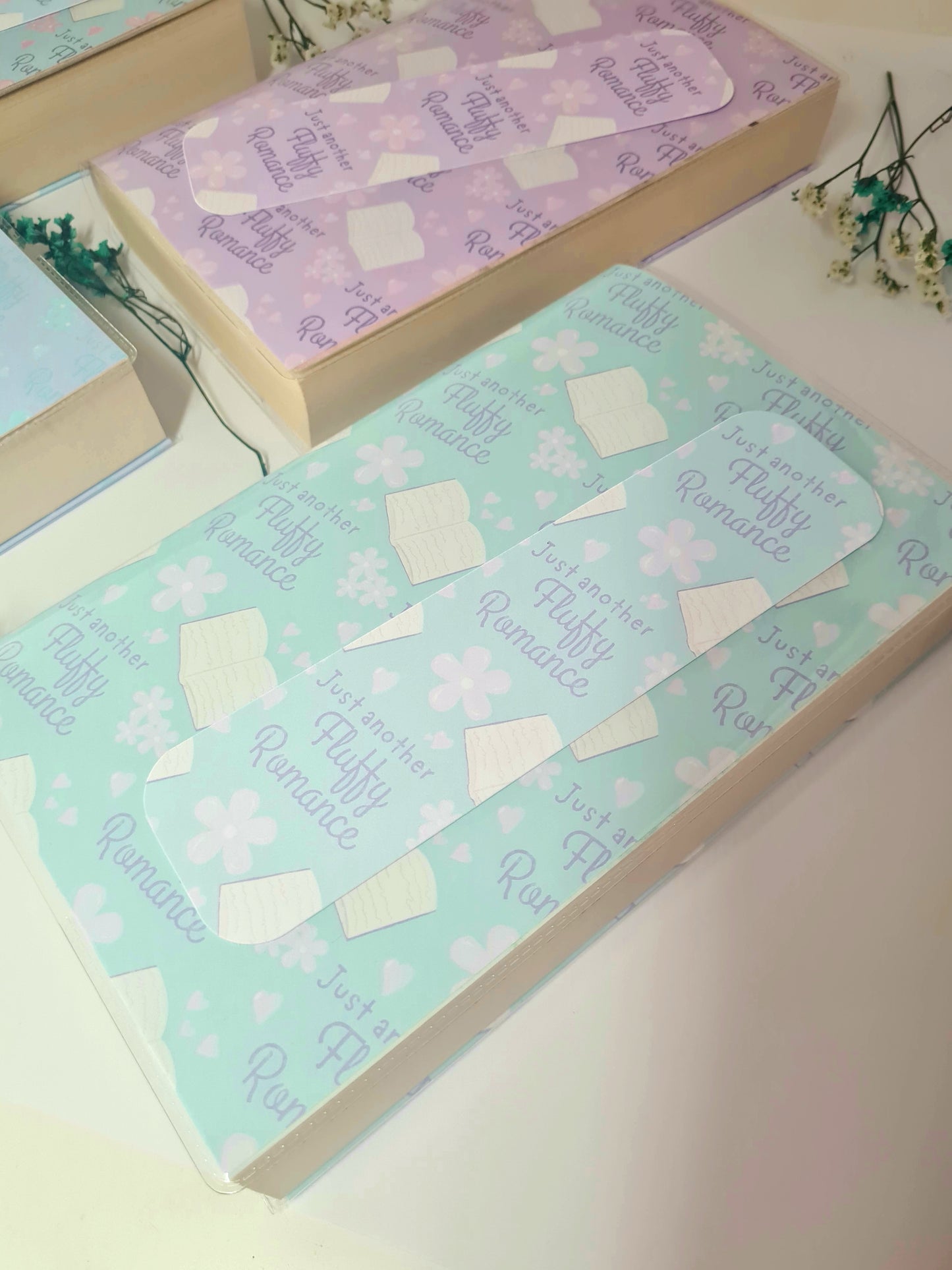 Printable Cute Romance Protective Book Cover Sheets in 4 Colours