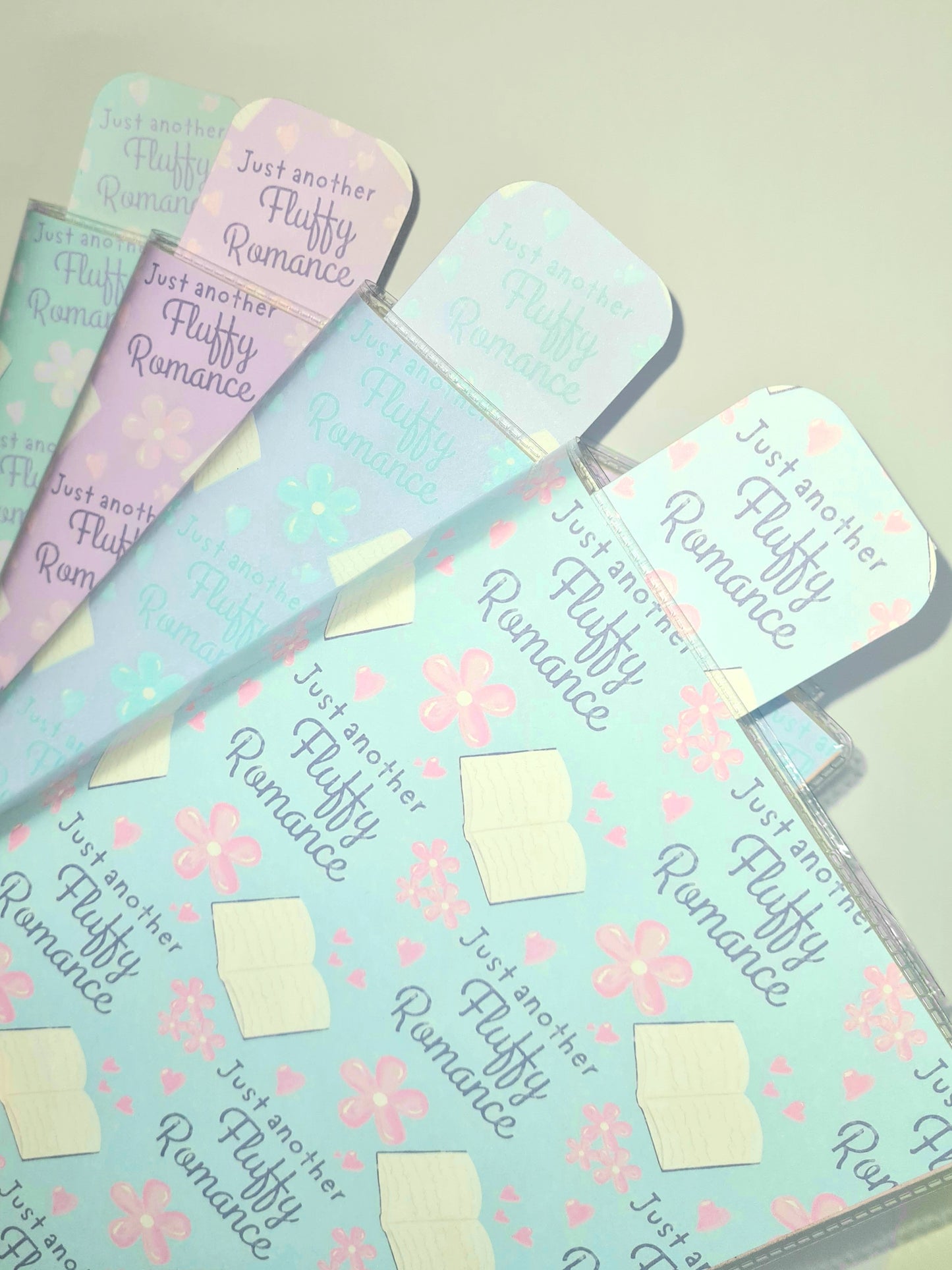Printable Cute Romance Protective Book Cover Sheets in 4 Colours