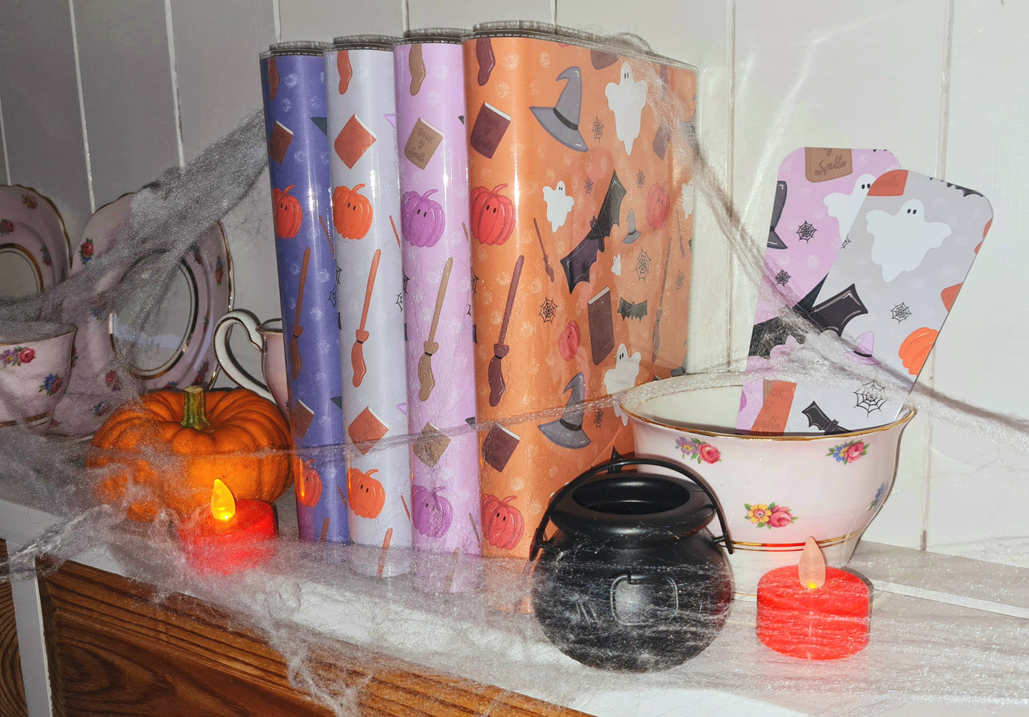Halloween/Spooky Protective Interchangeable Book Covers.