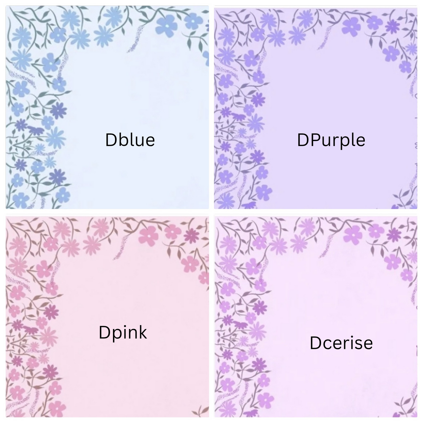 Custom Ditsy Flower Pinks and Purples Dust Jackets, you choose your Titles and Colours.