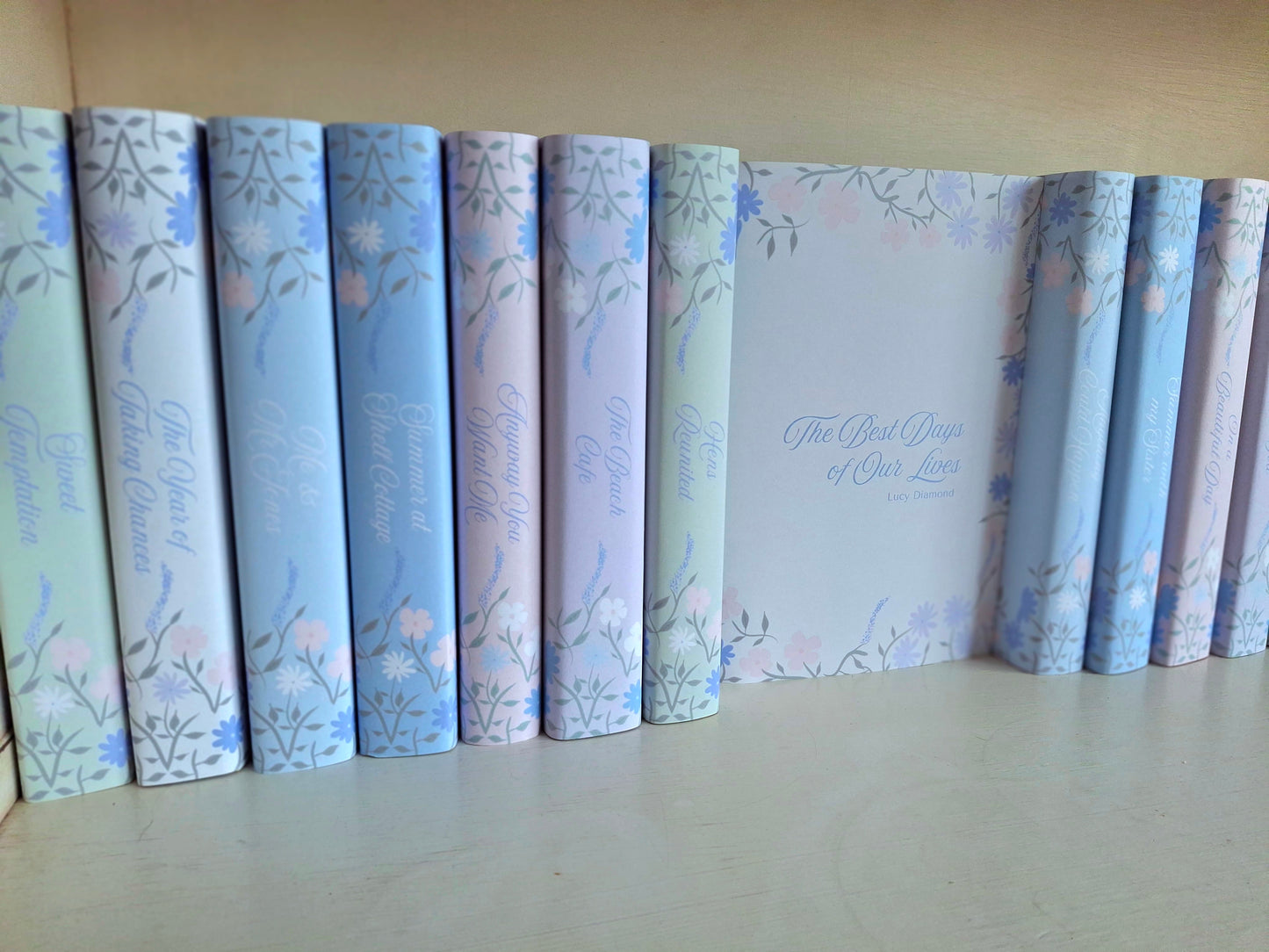 Custom Ditsy Flower Dust Jackets, you choose your Titles and Colours.