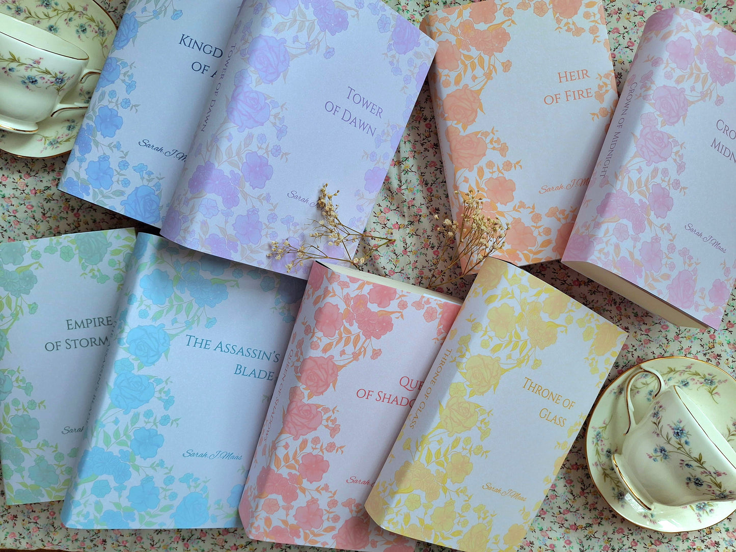 Digital Download. TOG Floral Dust Jackets. Print at Home.