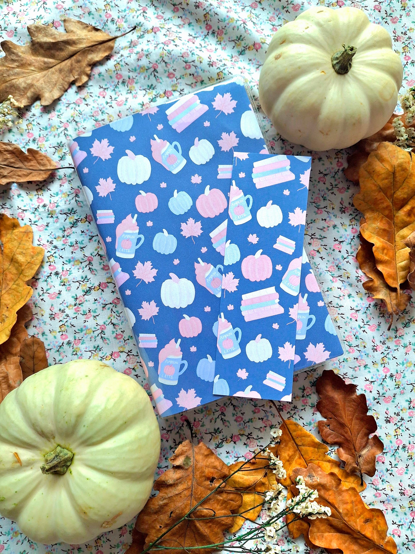 Pastel Autumn Protective Interchangeable Book Covers.