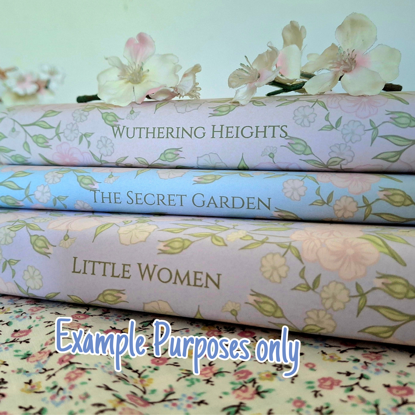 Digital Stunning Flower Decorative Dust Jackets. Editable in Canva. 10 colours