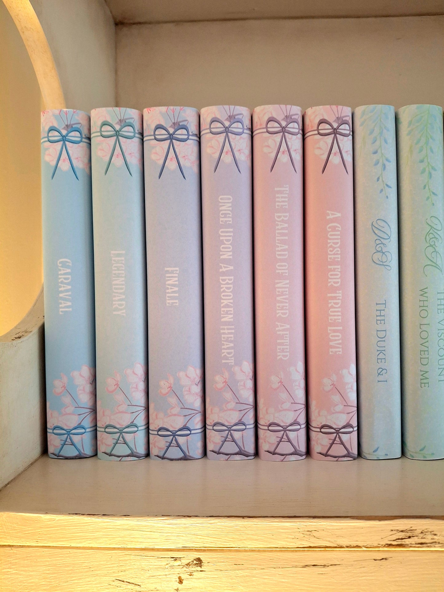 Custom Cherry Blossom Dust Jackets, you choose your Titles and Colours.