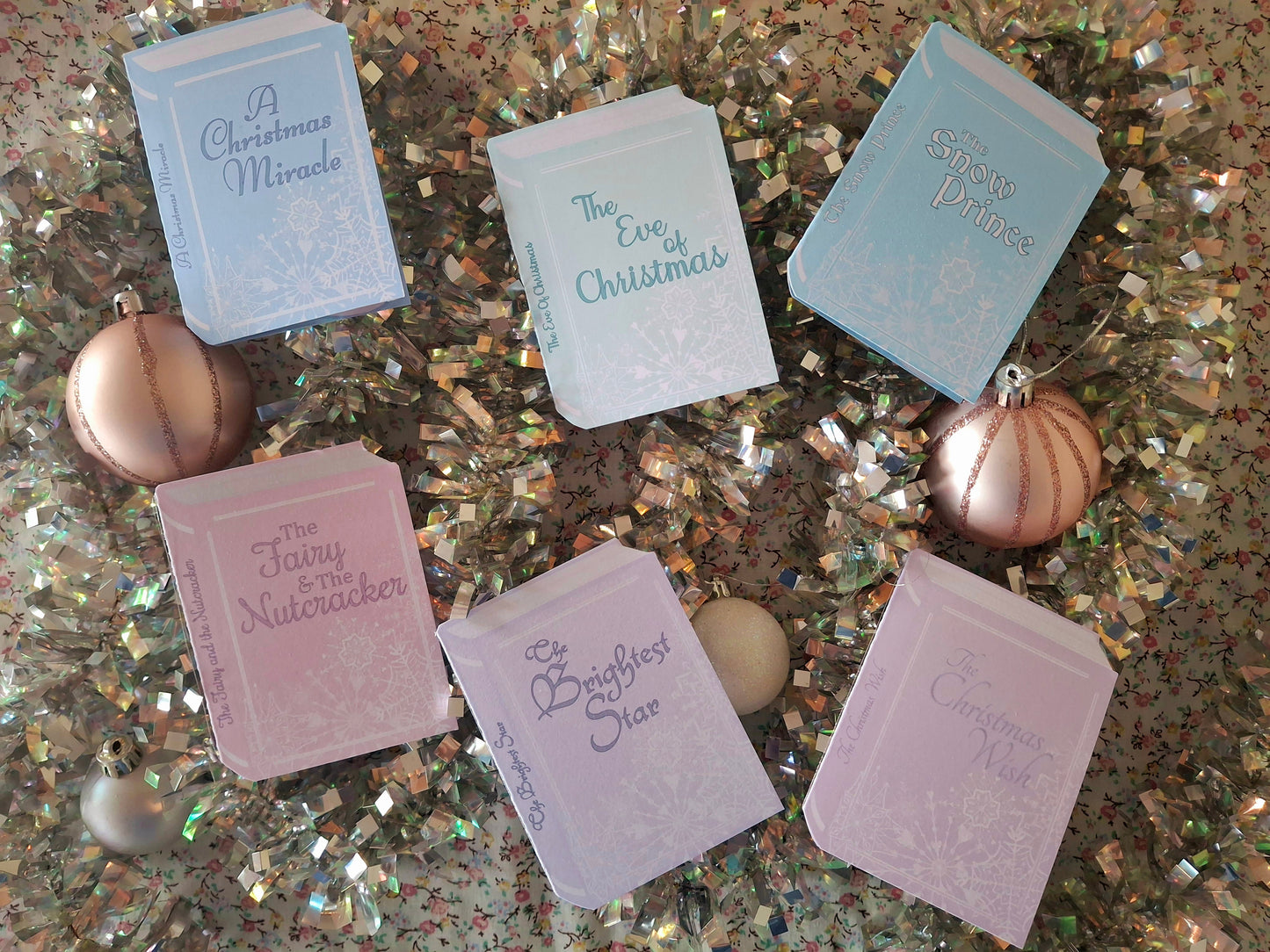 Mini Christmas Book Decorations
