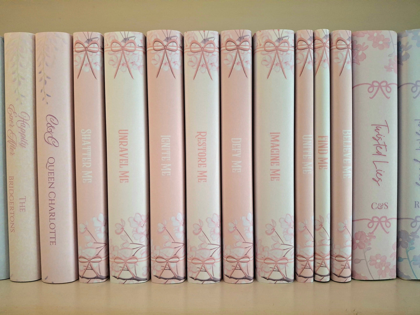 Custom Cherry Blossom Dust Jackets, you choose your Titles and Colours.