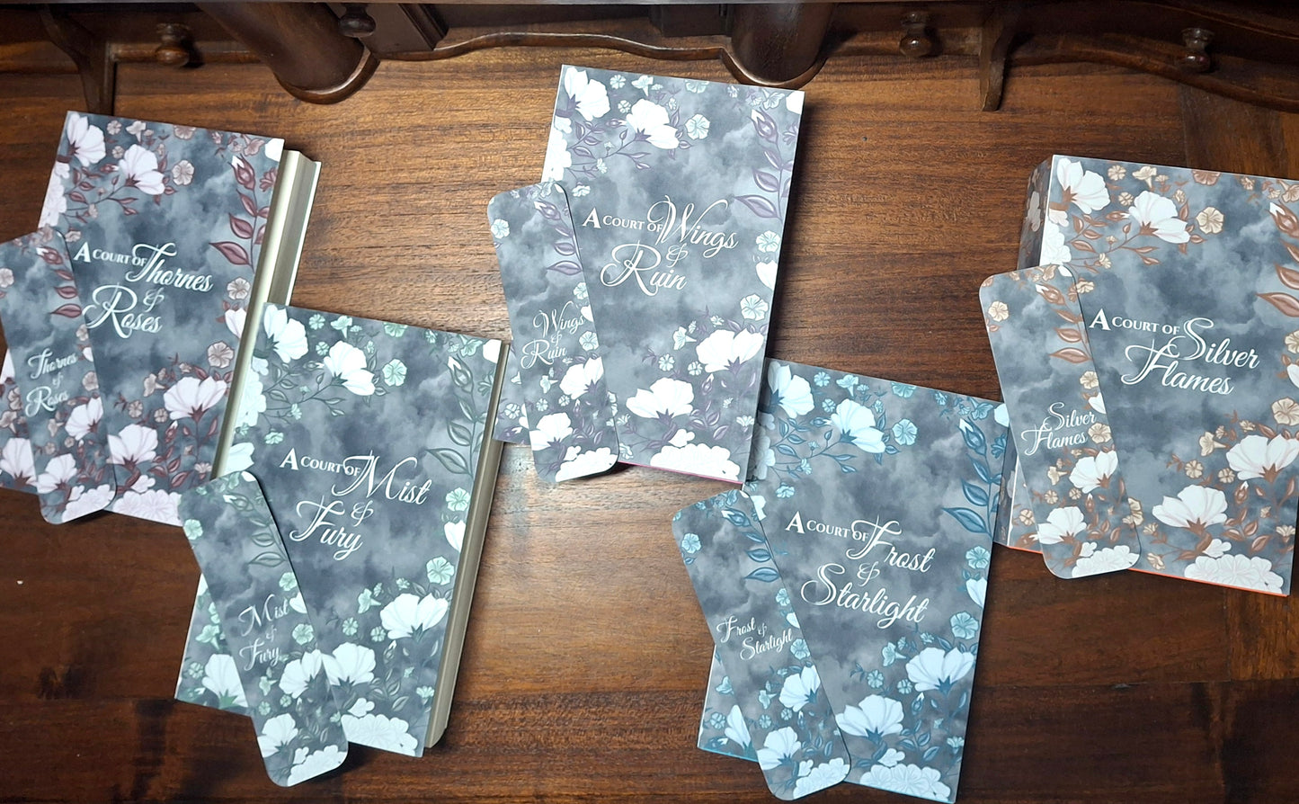 Dark Acotar Book Dust Jackets and Bookmarks