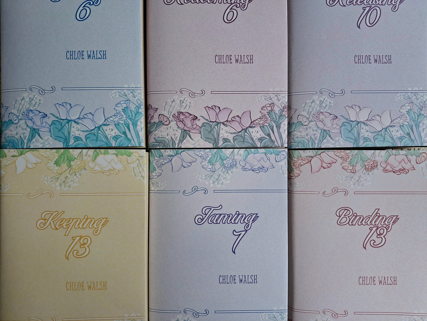 Custom Rose Flower Dust Jackets, you choose your Titles and Colours.