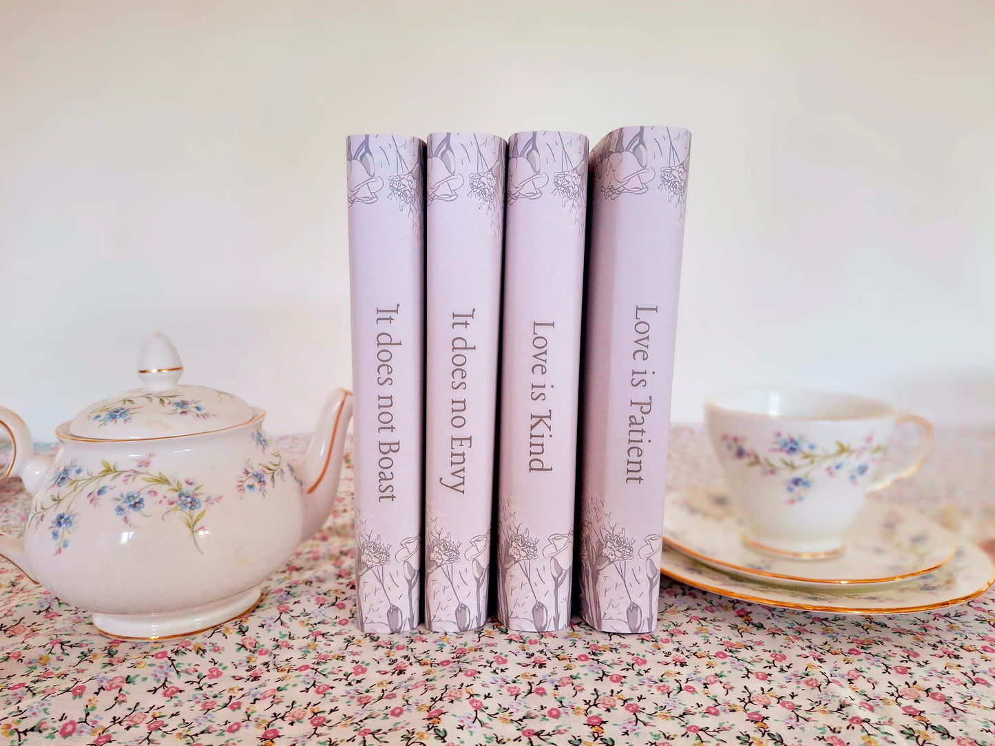 Table Number decoration. Customised, Table Number Book Sleeve. Wedding, Christening, Party. Book Cover. Corinthians.