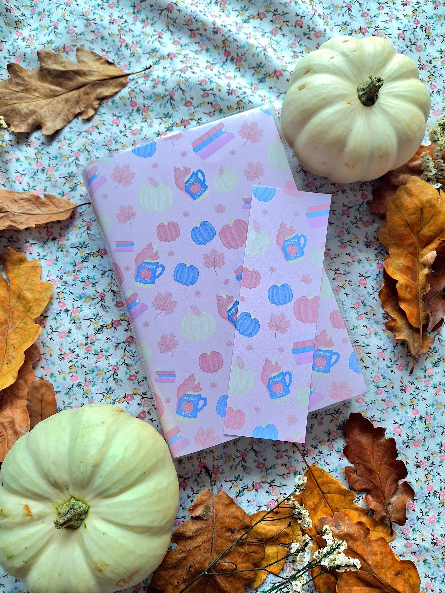 Pastel Autumn Protective Interchangeable Book Covers.