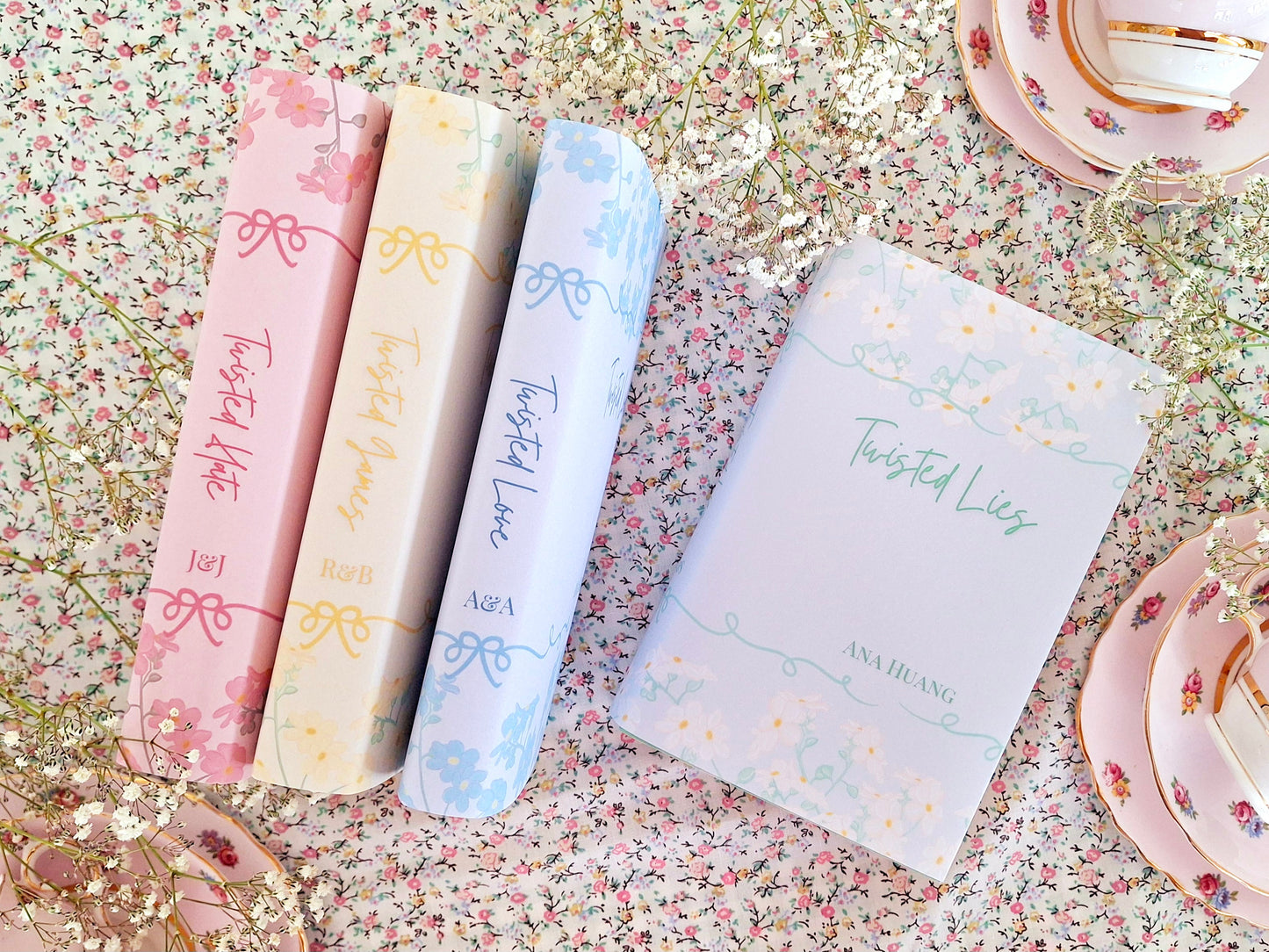 Custom Tall Flower Dust Jackets, you choose your Titles and Colours.