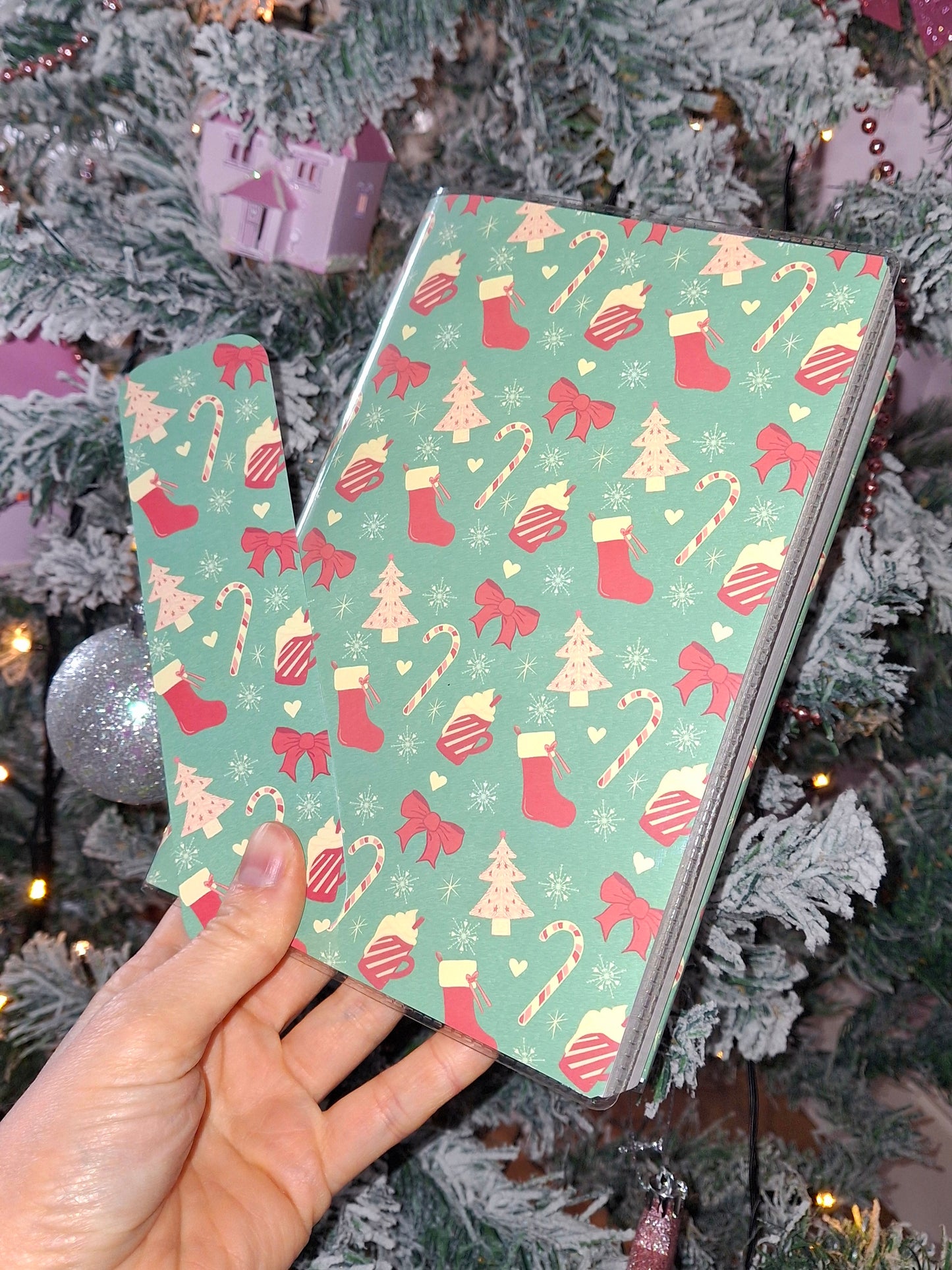 Cute Christmas Traditional Protective Interchangeable Book Cover.