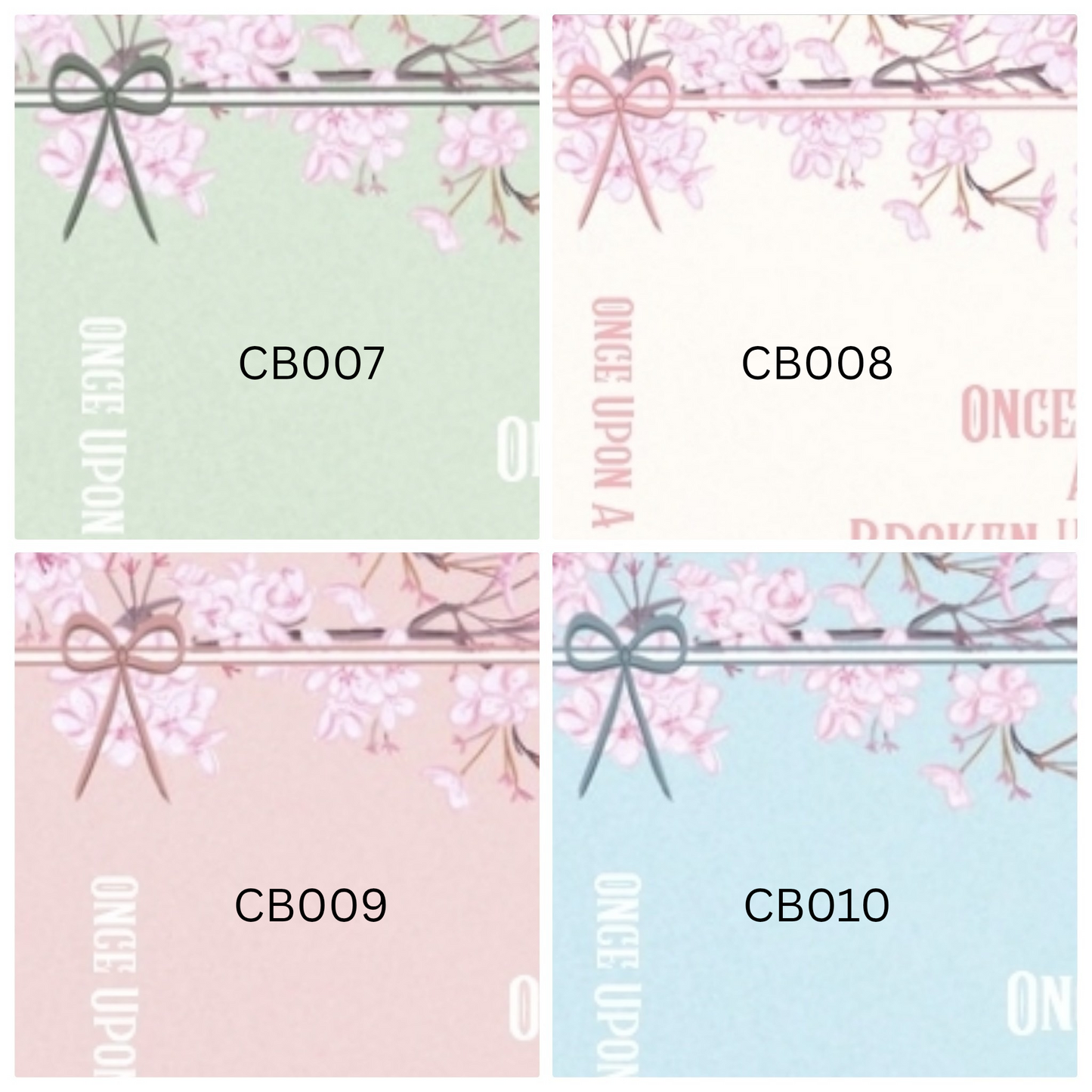 Custom Cherry Blossom Dust Jackets, you choose your Titles and Colours.