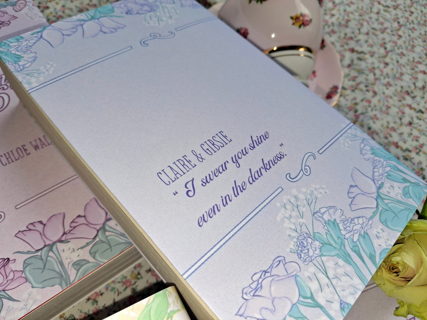Custom Rose Flower Dust Jackets, you choose your Titles and Colours.