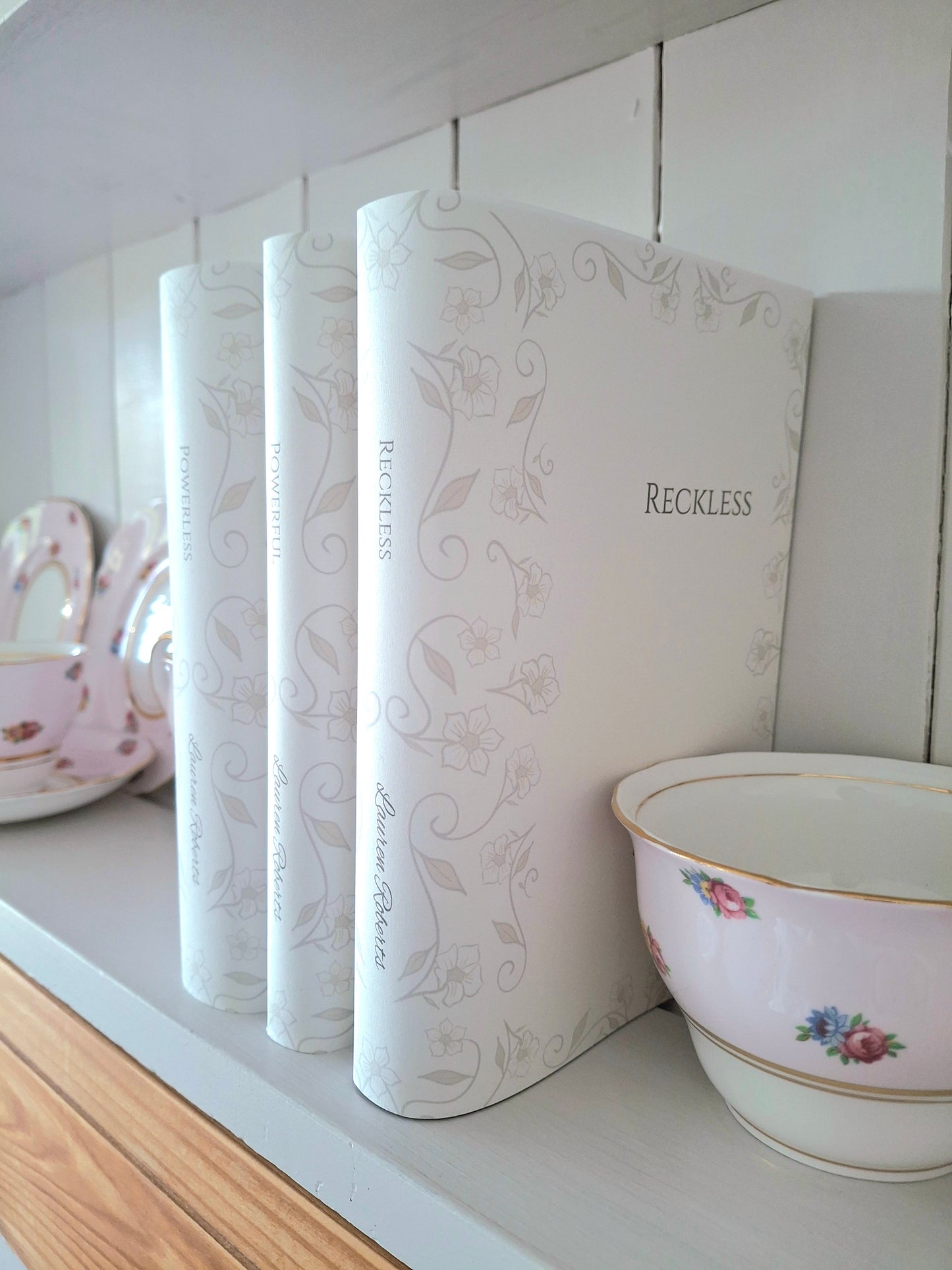 Custom Ivory Simple Elegant Dust Jackets, you choose your Titles and Colours.