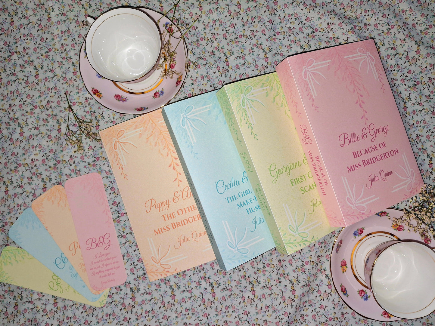 Bridgerton Prequel Dust Covers and Bookmarks