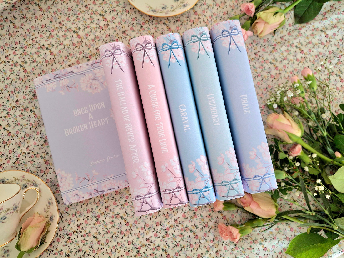 Custom Cherry Blossom Dust Jackets, you choose your Titles and Colours.