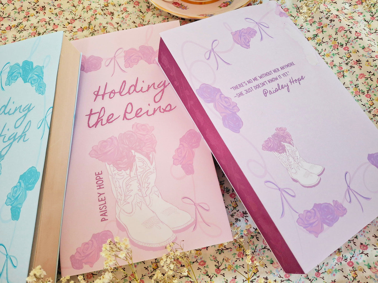 Custom Cowboy Flower Dust Jackets, you choose your Titles and Colours.