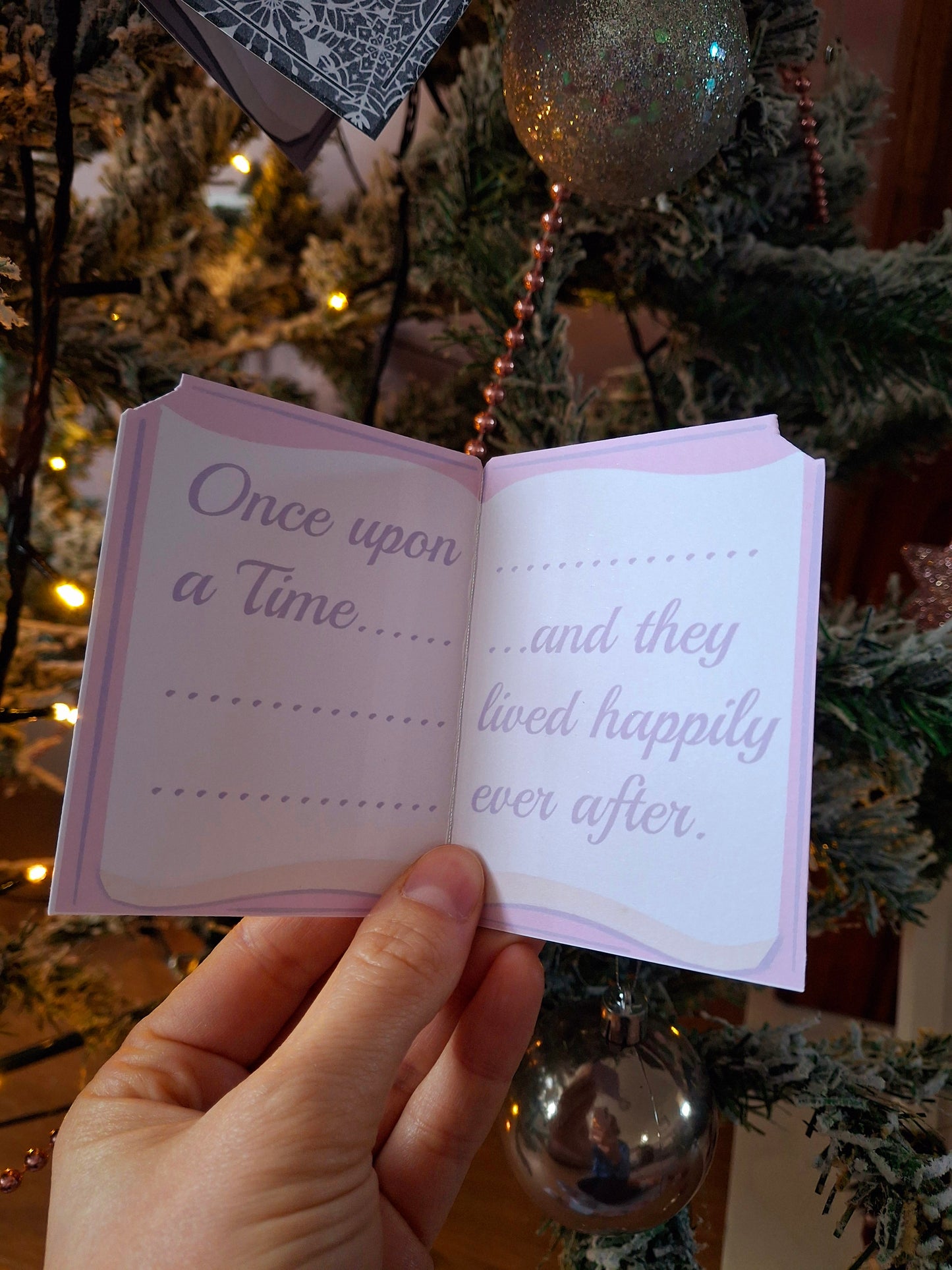 Mini Christmas Book Decorations