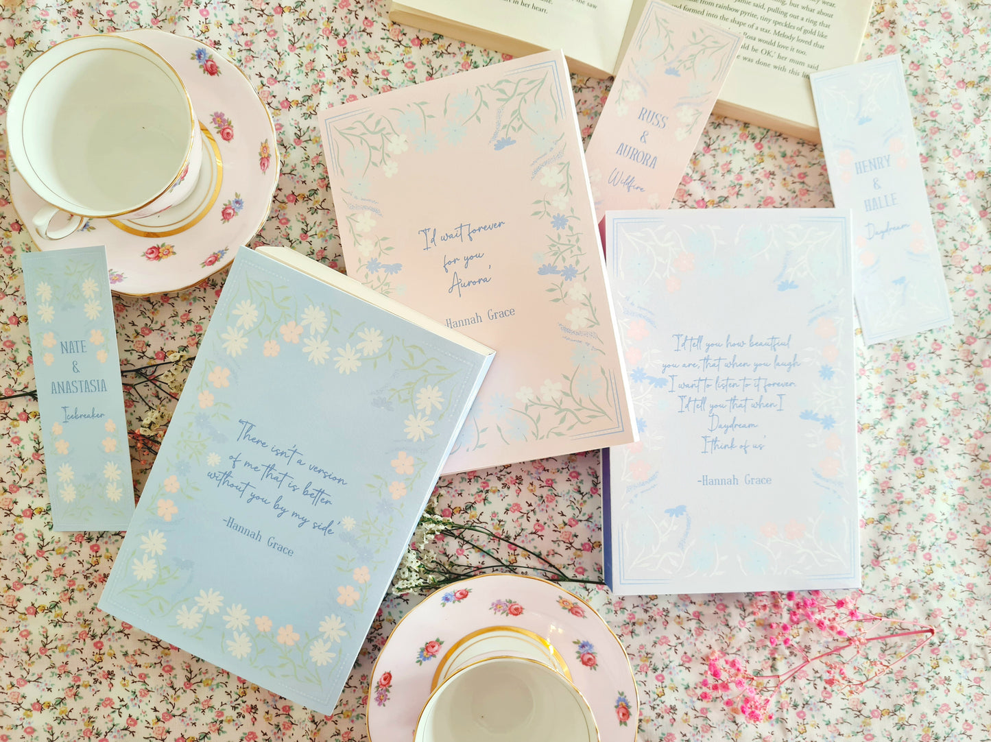 Maple Hill Dust Covers and Bookmarks Hannah Grace