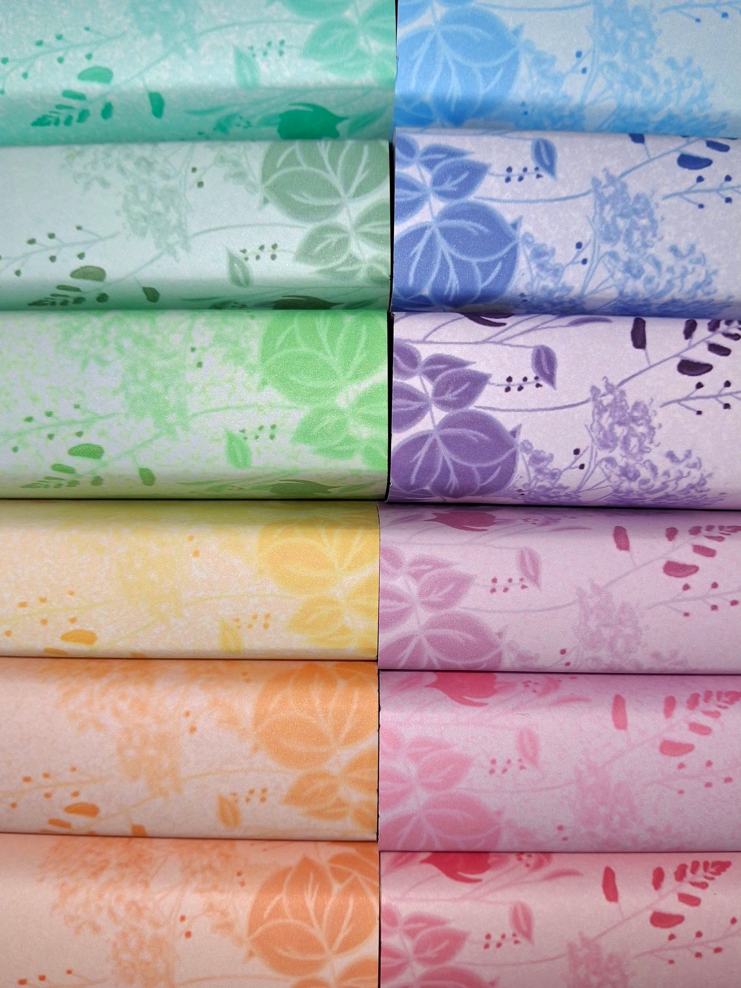 Digital Floral Spray Decorative Dust Jackets. Editable in Canva. 12 colours in total.