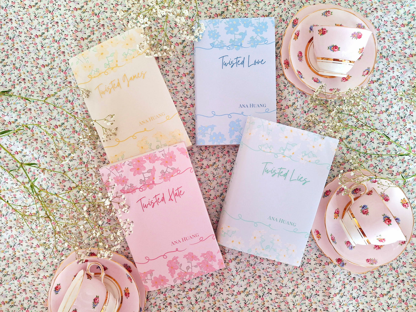 Custom Tall Flower Dust Jackets, you choose your Titles and Colours.