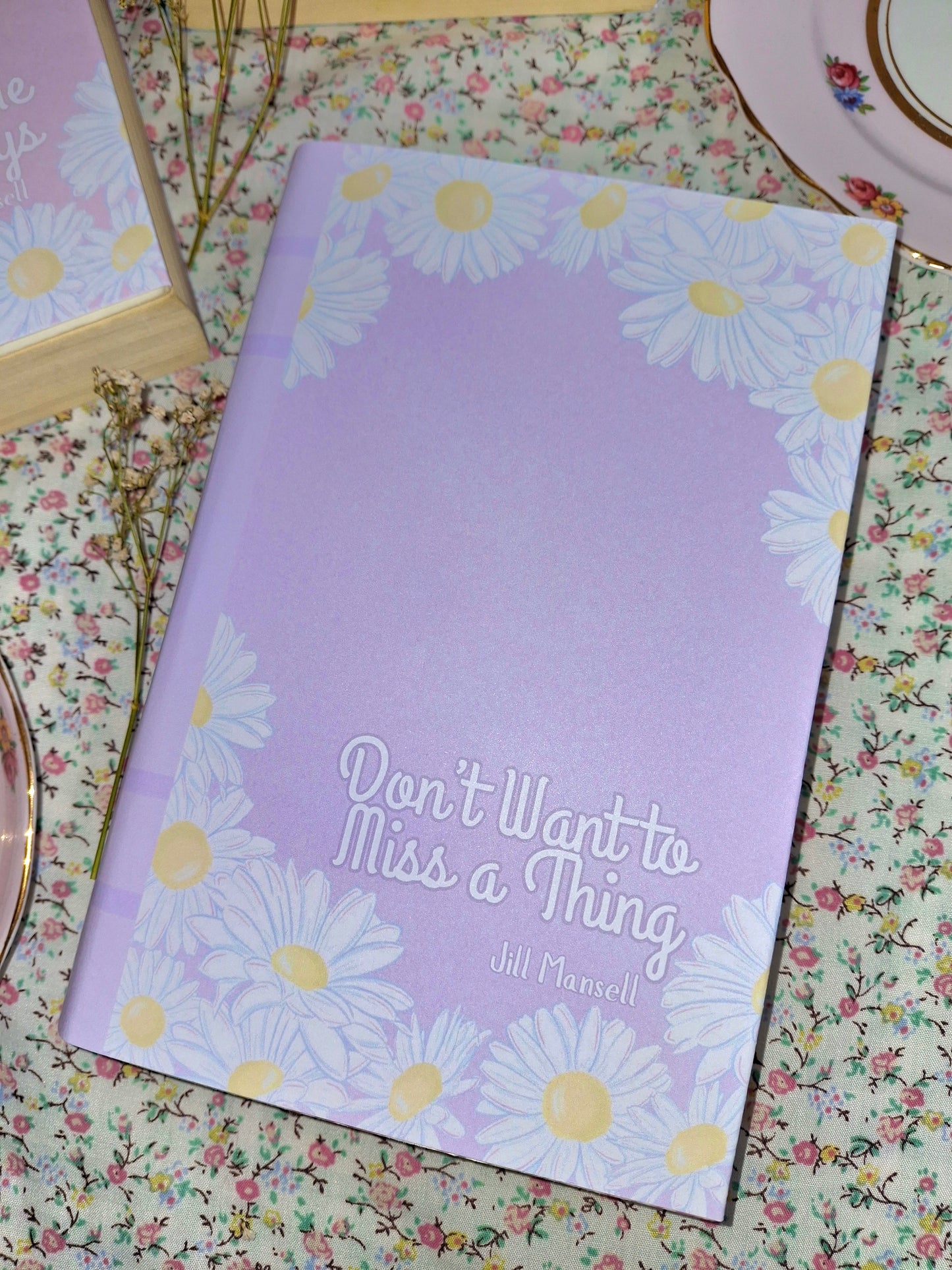 Digital Daisy Pastel Decorative Dust Jackets. Editable in Canva 10 colours.