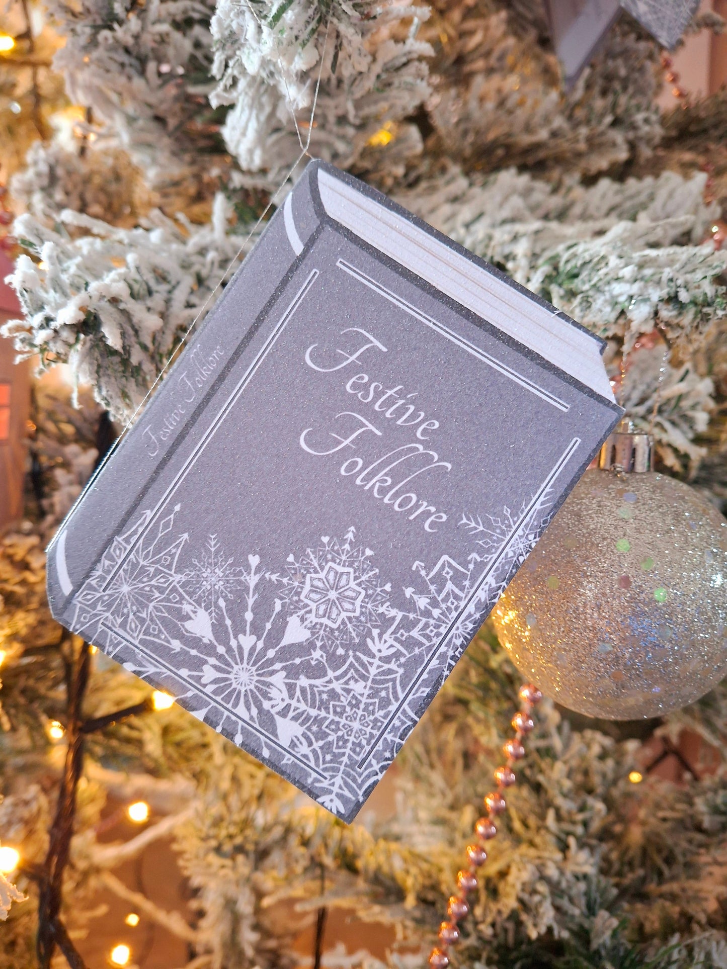 Mini Fantasy Christmas Book Decorations