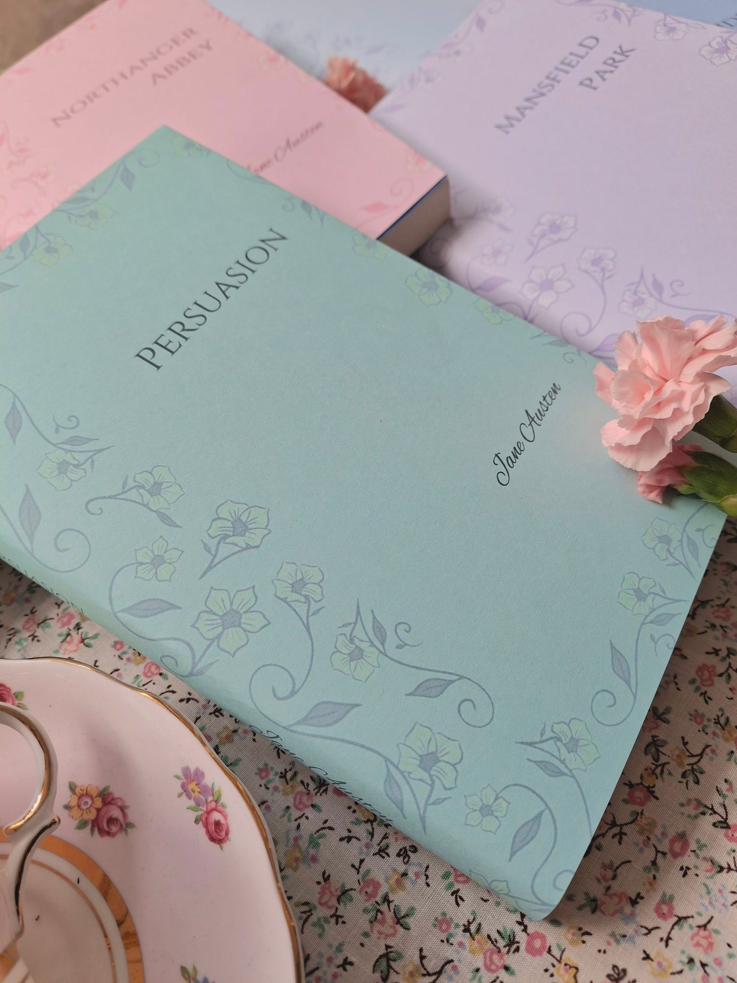 Digital Simple Elegant Flower Decorative Dust Jackets. Editable in Canva. 6 colours.