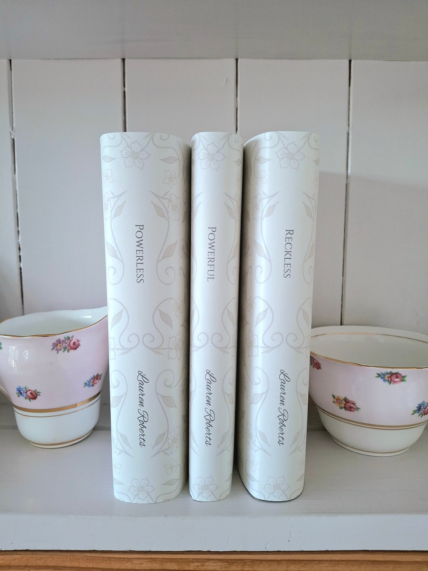 Custom Ivory Simple Elegant Dust Jackets, you choose your Titles and Colours.