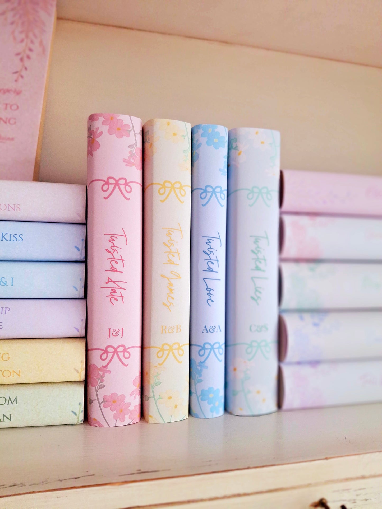 Custom Tall Flower Dust Jackets, you choose your Titles and Colours.