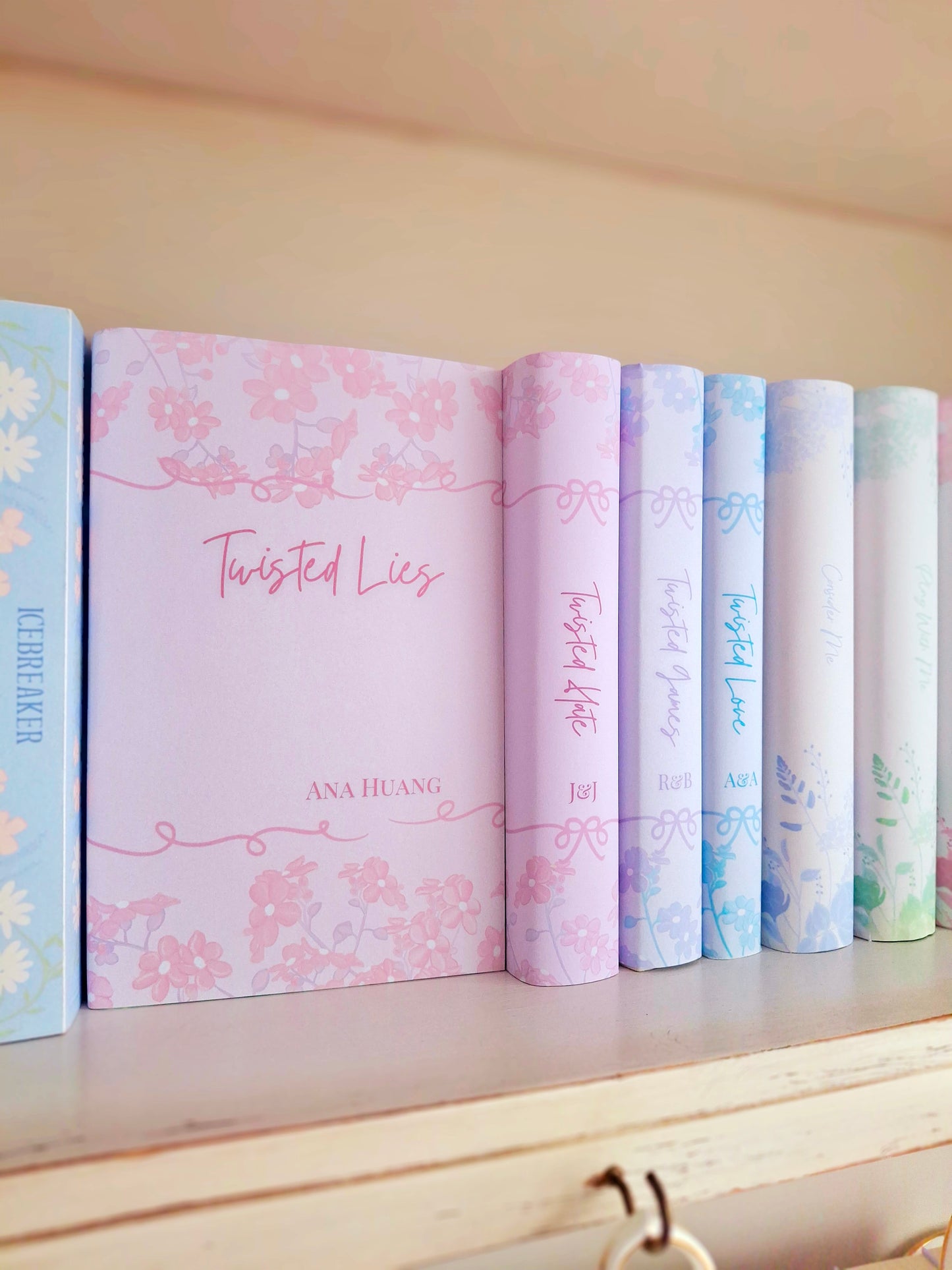 Custom Tall Flower Dust Jackets, you choose your Titles and Colours.