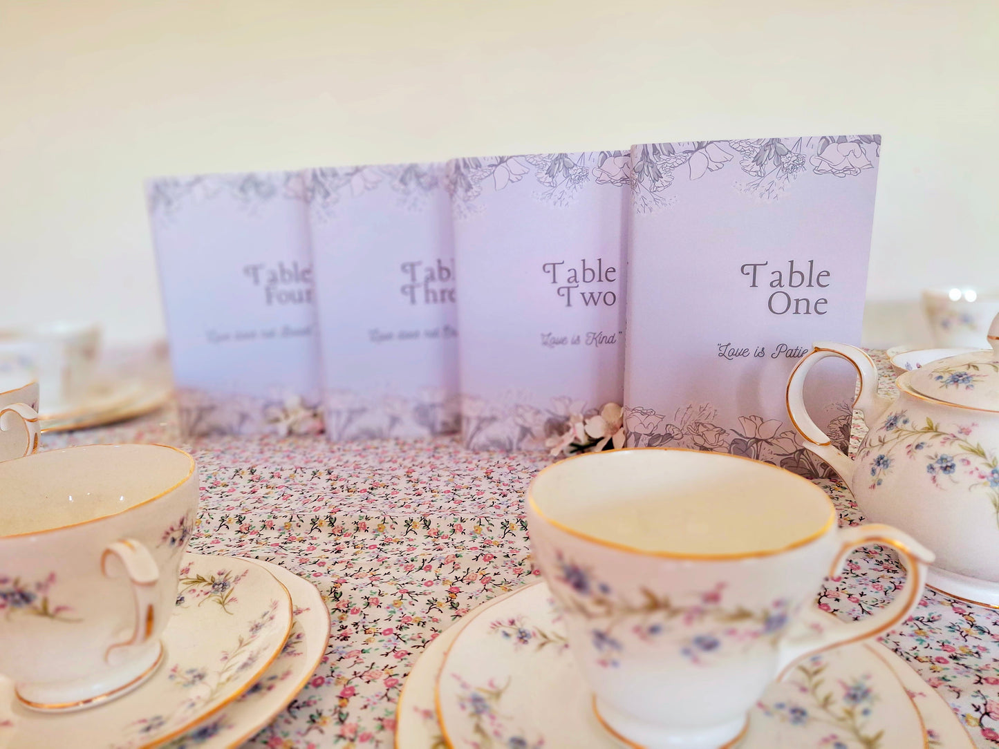 Table Number decoration. Customised, Table Number Book Sleeve. Wedding, Christening, Party. Book Cover. Corinthians.