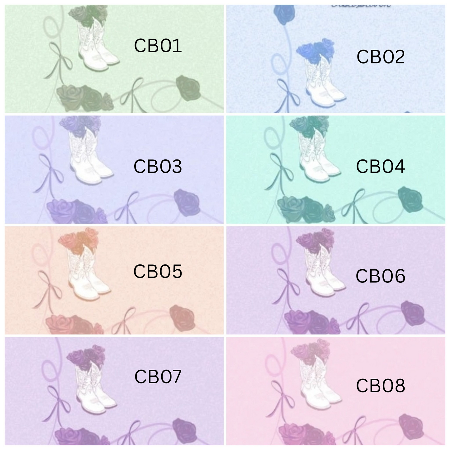 Custom Cowboy Flower Dust Jackets, you choose your Titles and Colours.