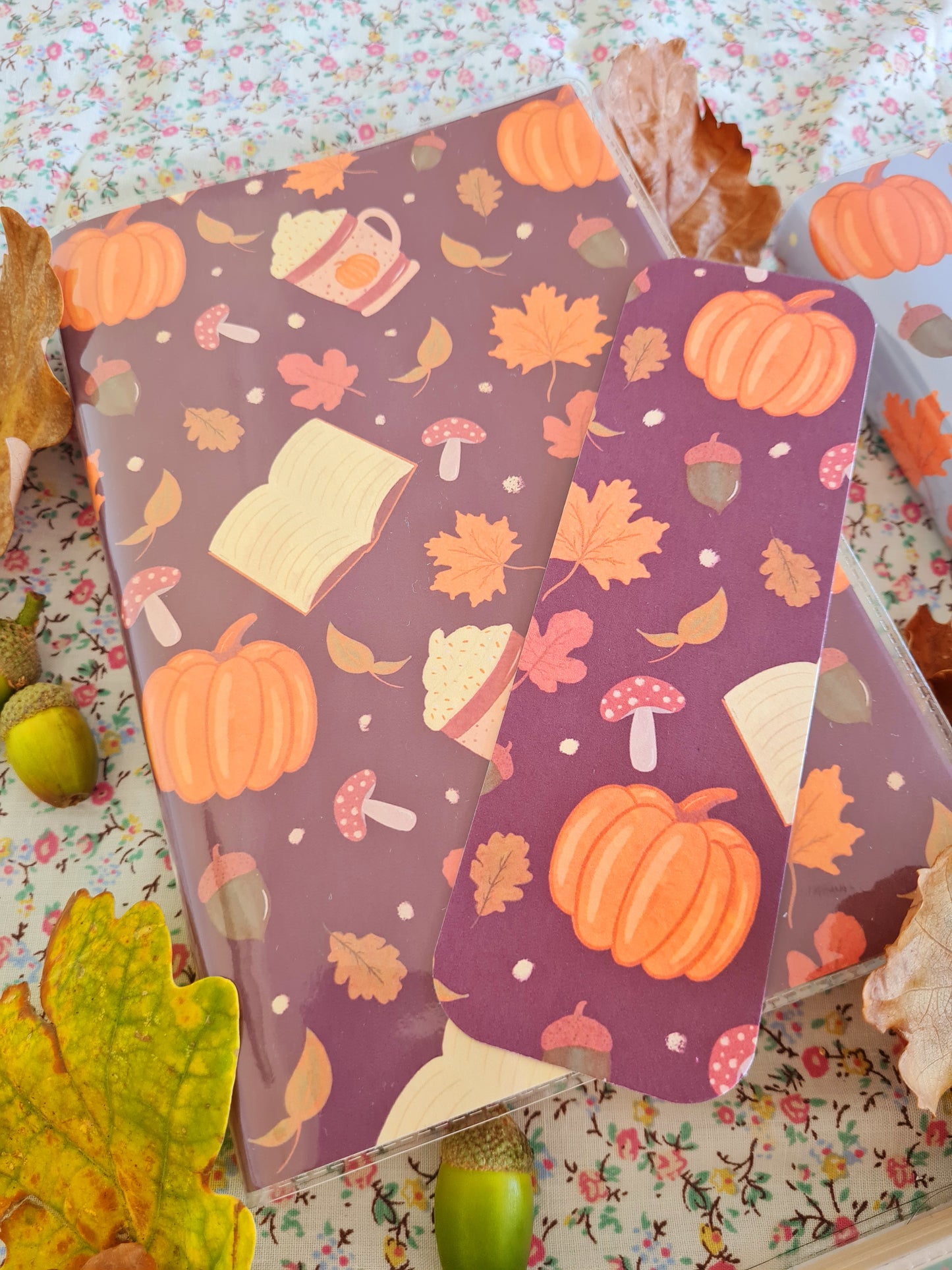 Autmnal/Fall Protective Interchangeable Book Covers.