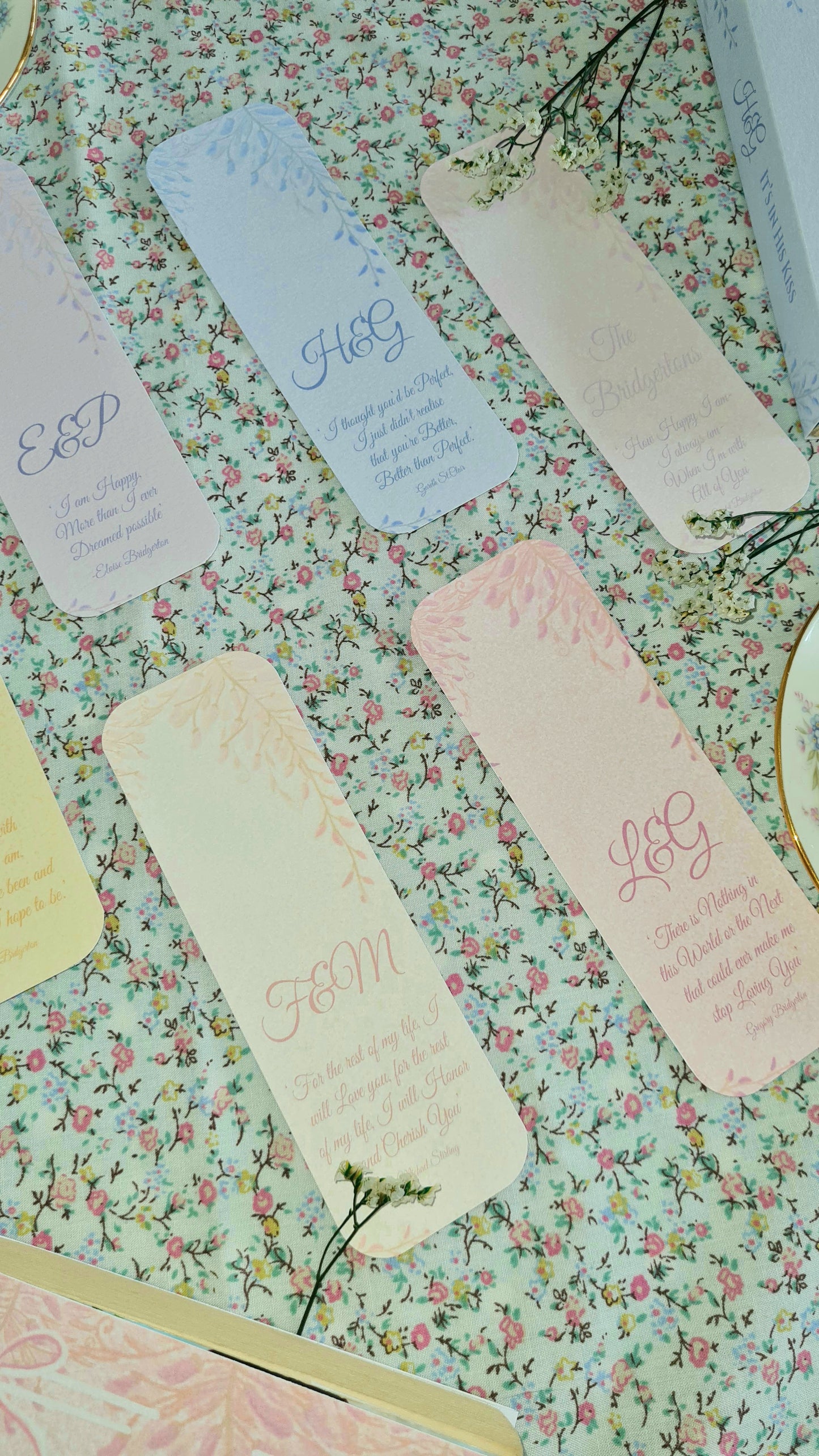 Bridgerton Bookmarks