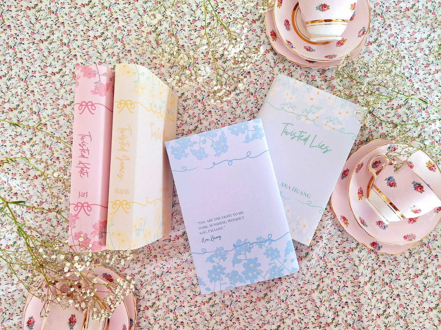 Custom Tall Flower Dust Jackets, you choose your Titles and Colours.