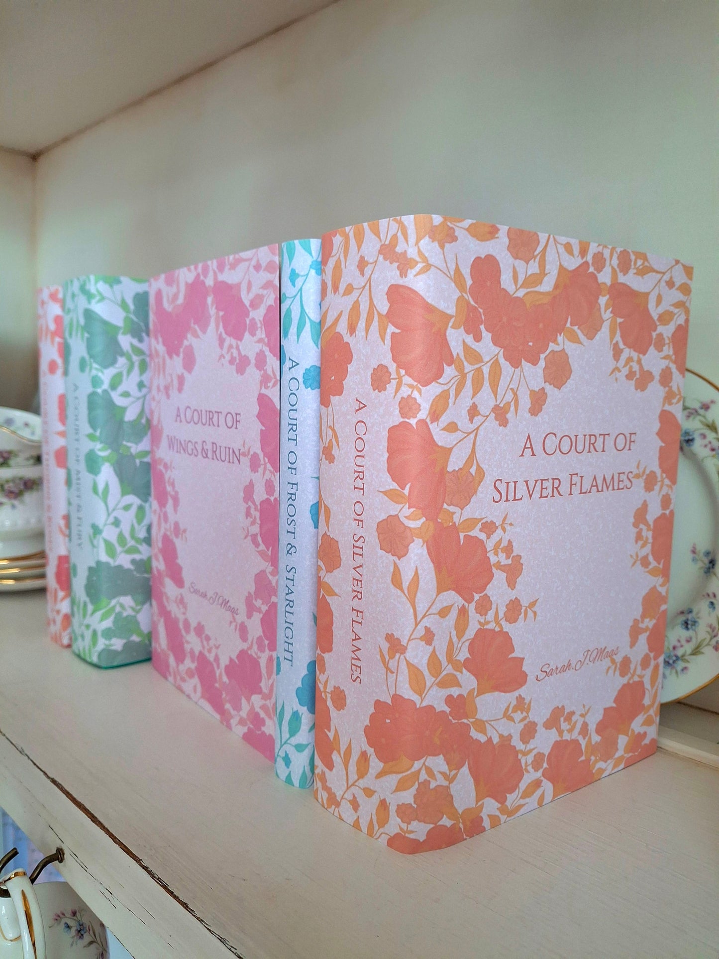 Digital Download. ACOTAR Floral Dust Jackets. Print at Home.