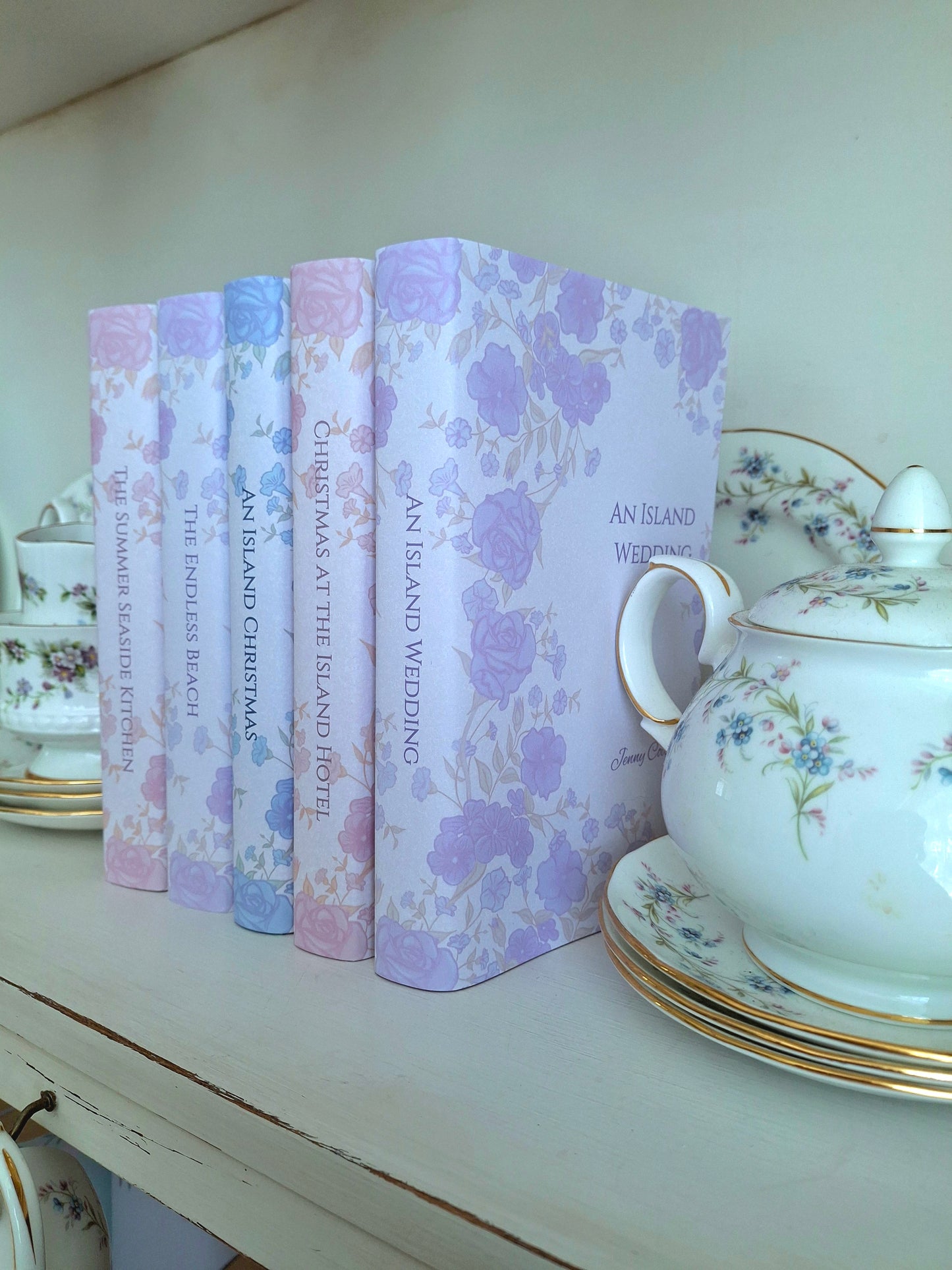 Custom Elaborate Flower Dust Jackets, you choose your Titles and Colours.
