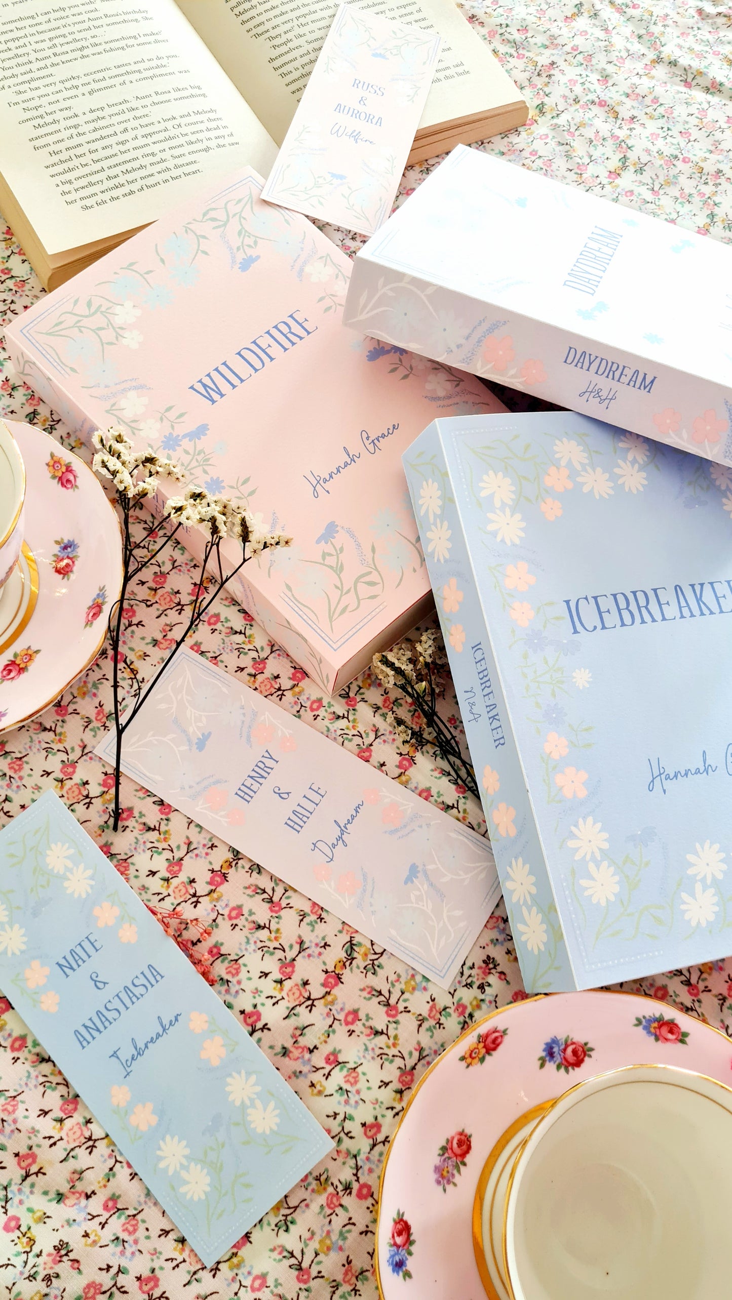 Maple Hill Dust Covers and Bookmarks Hannah Grace