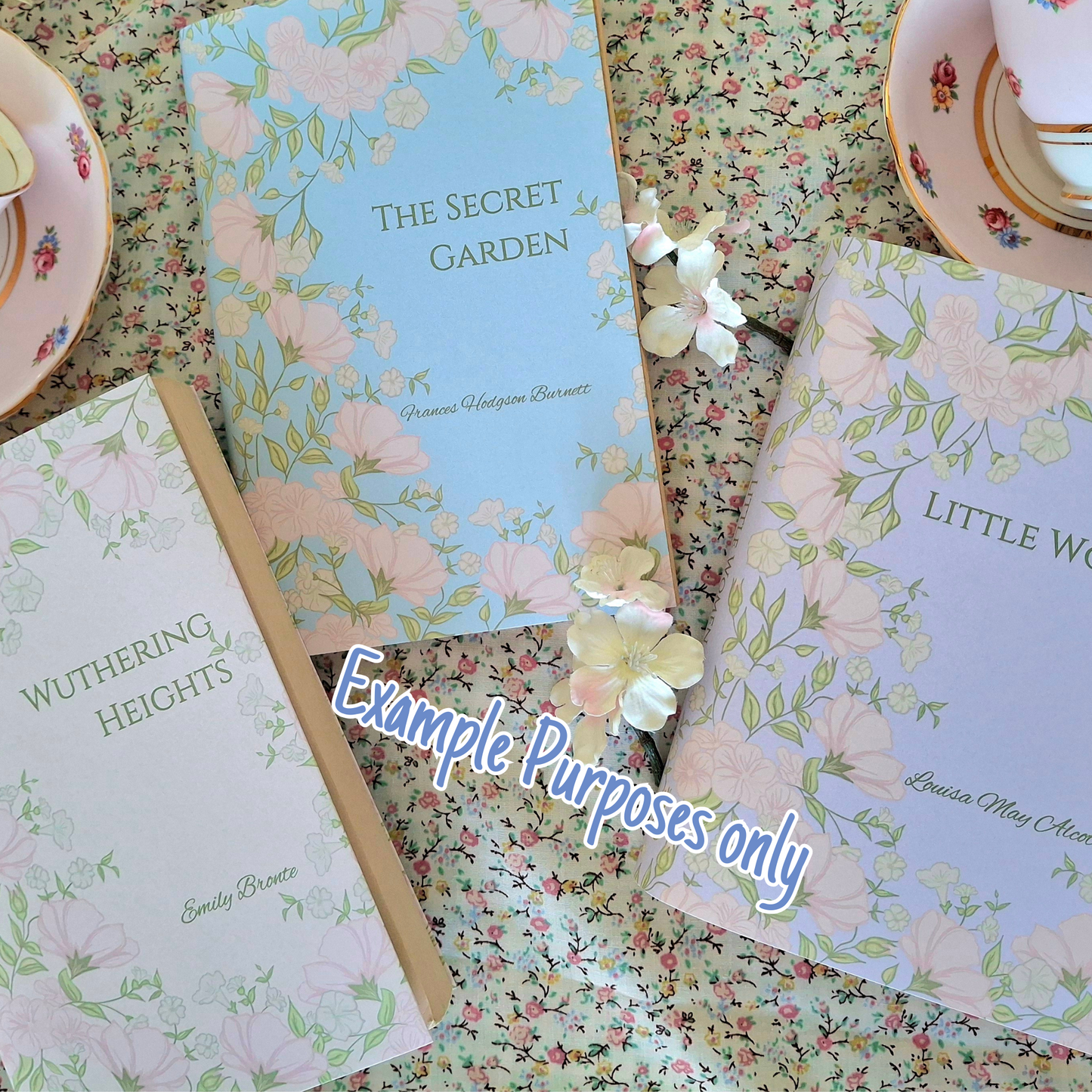 Digital Stunning Flower Decorative Dust Jackets. Editable in Canva. 10 colours