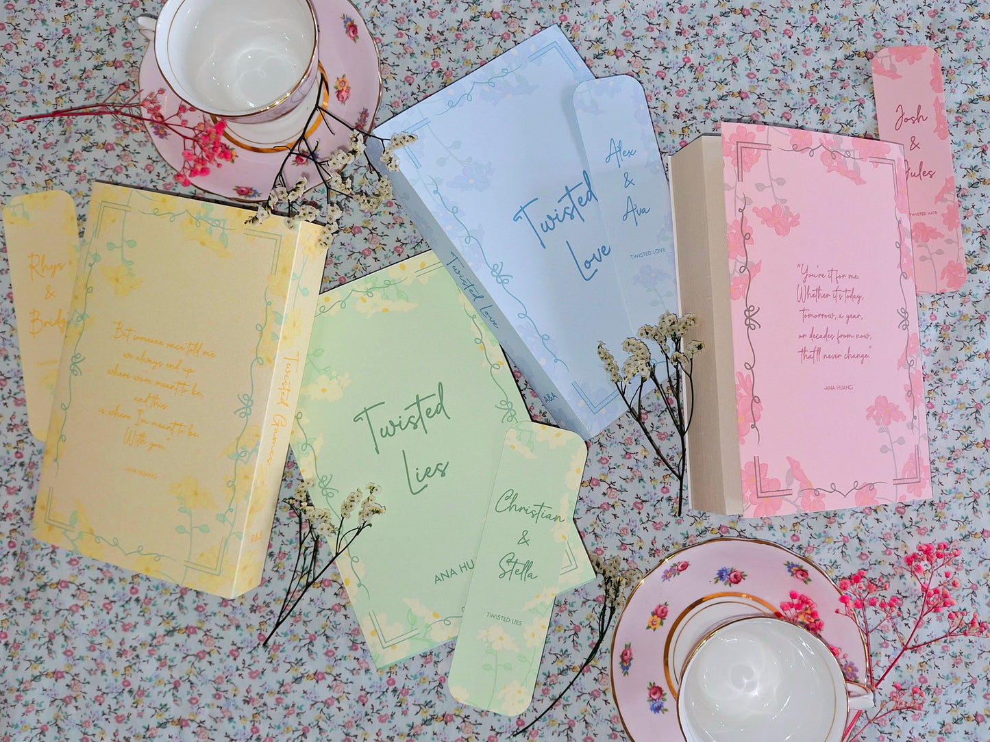 Twisted Romance Dust Covers and Bookmarks