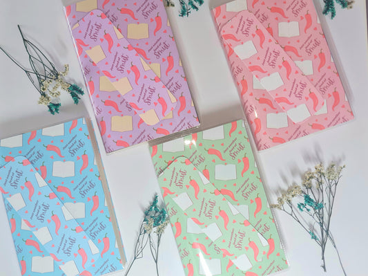 Printable Smut Protective Book Cover Sheets in 4 Colours