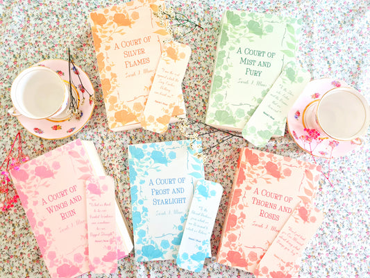 Acotar Book Dust Jackets and Bookmarks