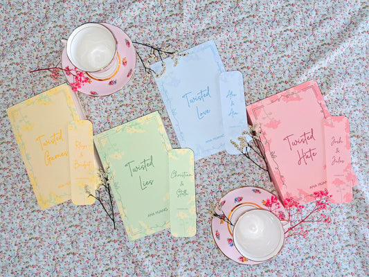 Twisted Romance Dust Covers and Bookmarks