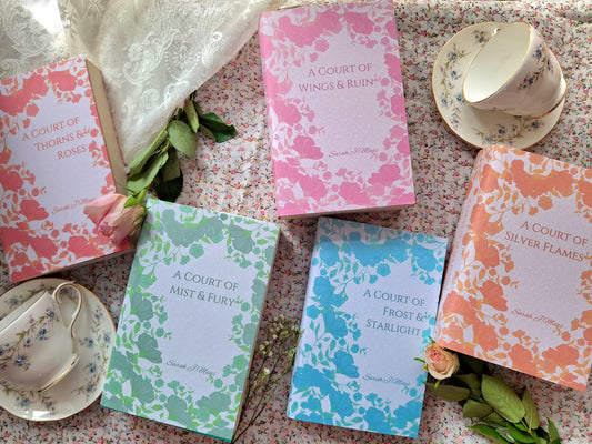 Digital Download. ACOTAR Floral Dust Jackets. Print at Home.