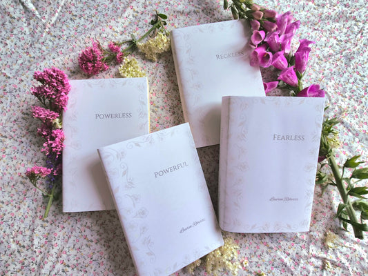 Custom Ivory Simple Elegant Dust Jackets, you choose your Titles and Colours.
